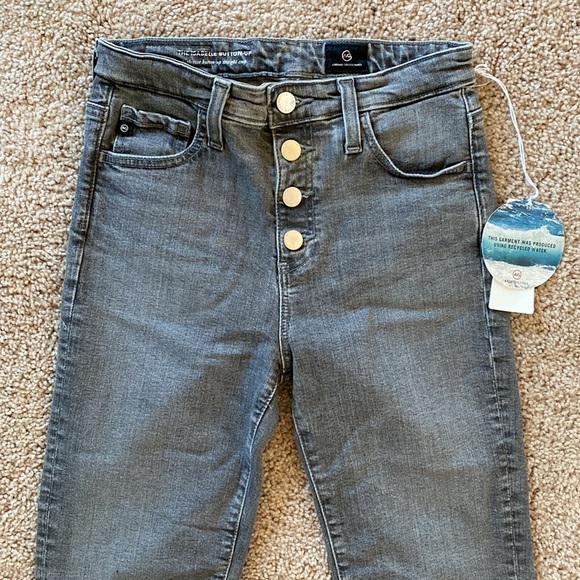 AG The Isabelle High-Rise Button-Fly Slim Jeans - Picture 9 of 11